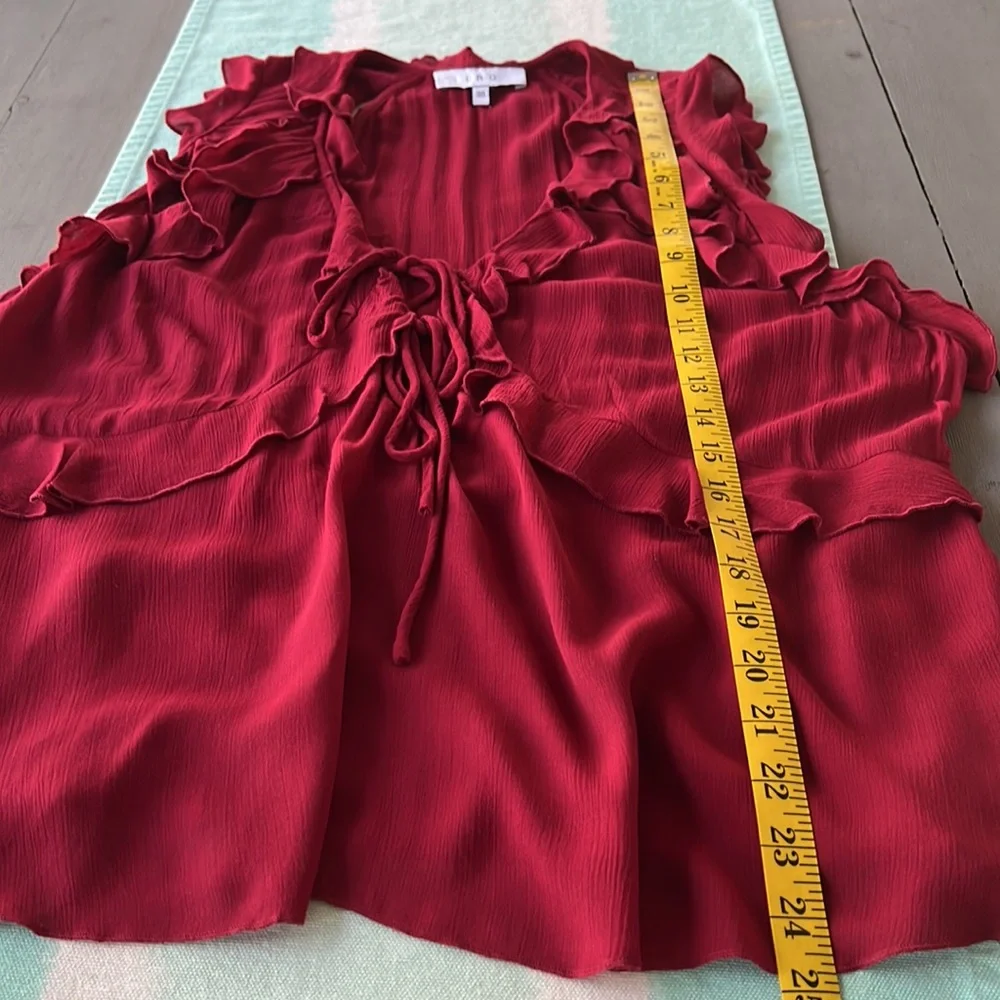 IRO Red Ruffle Top - Picture 10 of 11